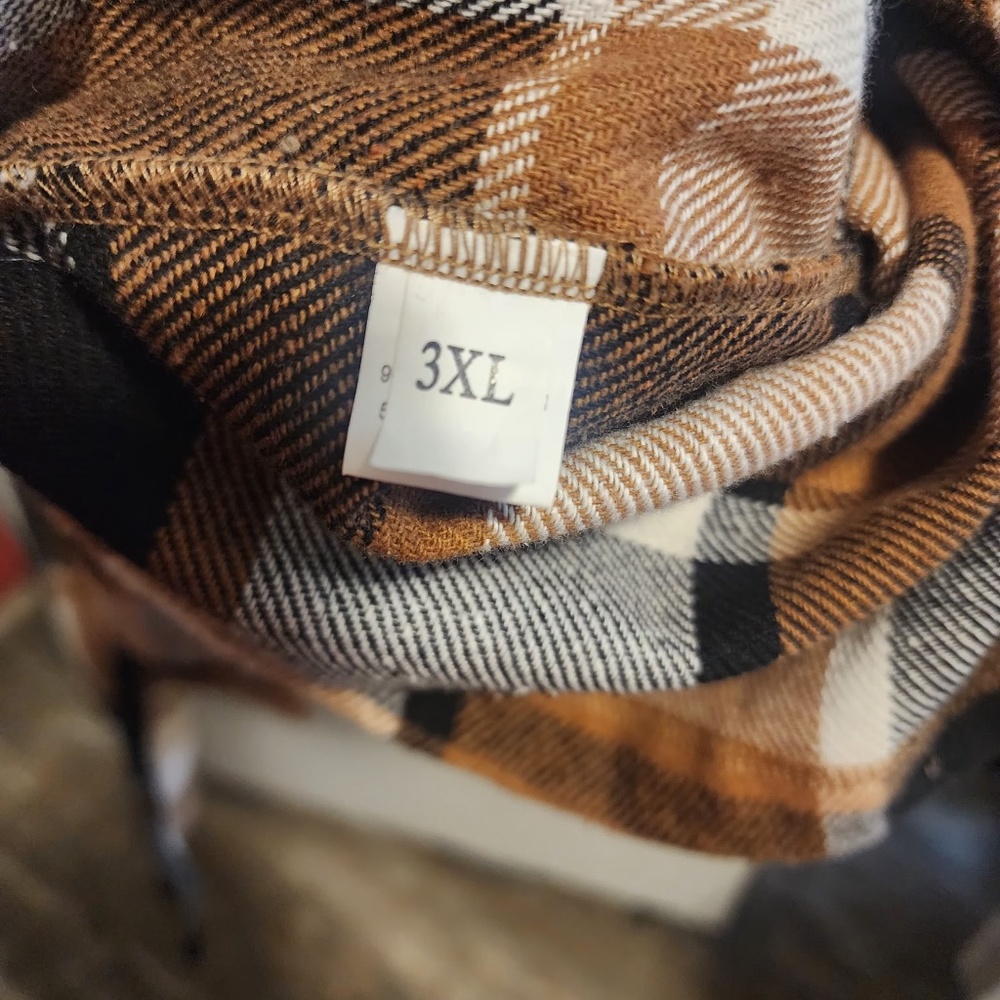 Plaid Flannel Long Jacket - image 2